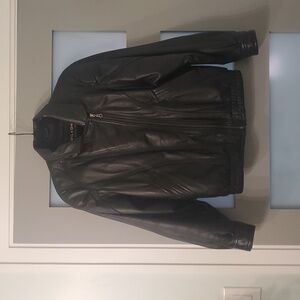 Wilsons Leather Jacket Asymmetrical Zip Size XS